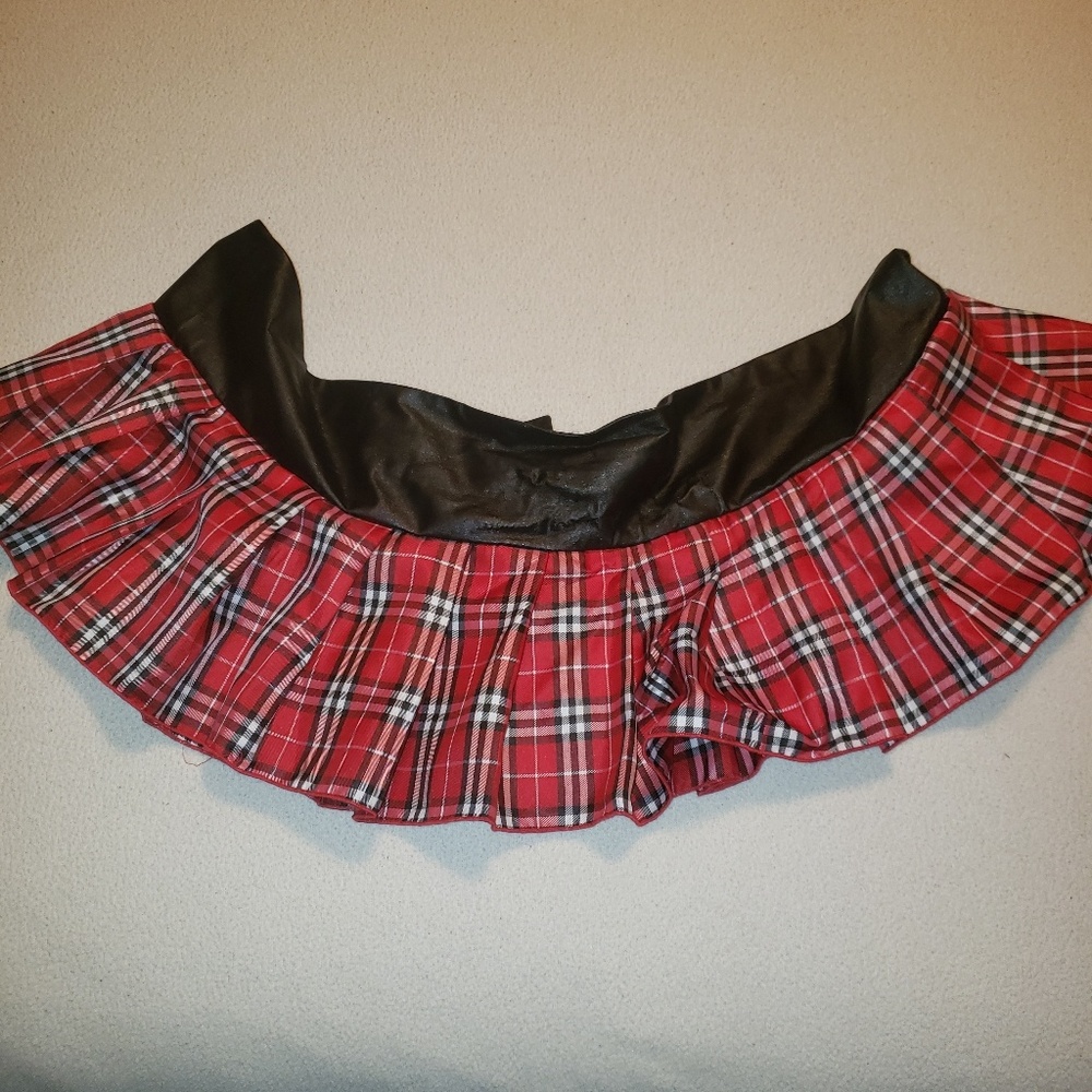 Short school girl skirt